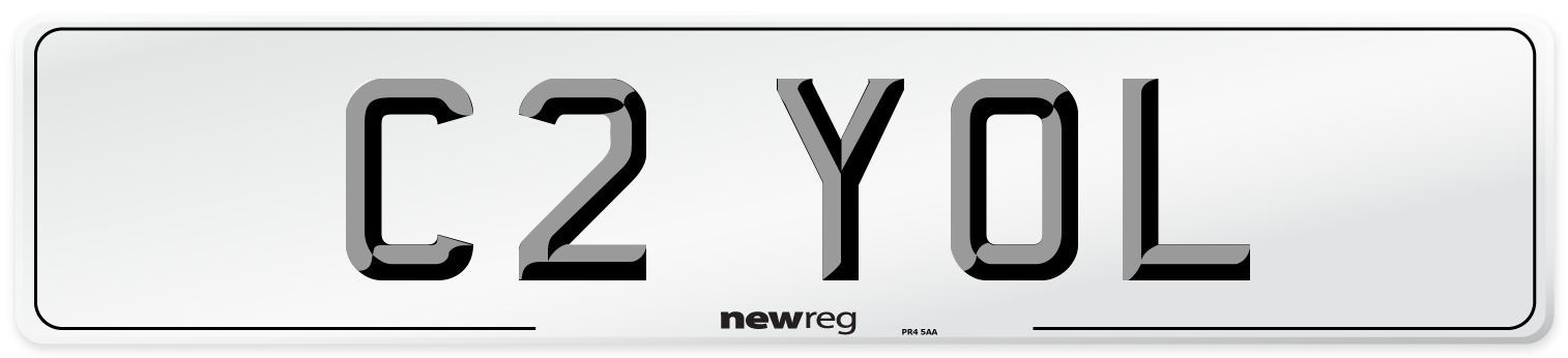 C2 YOL Number Plate from New Reg